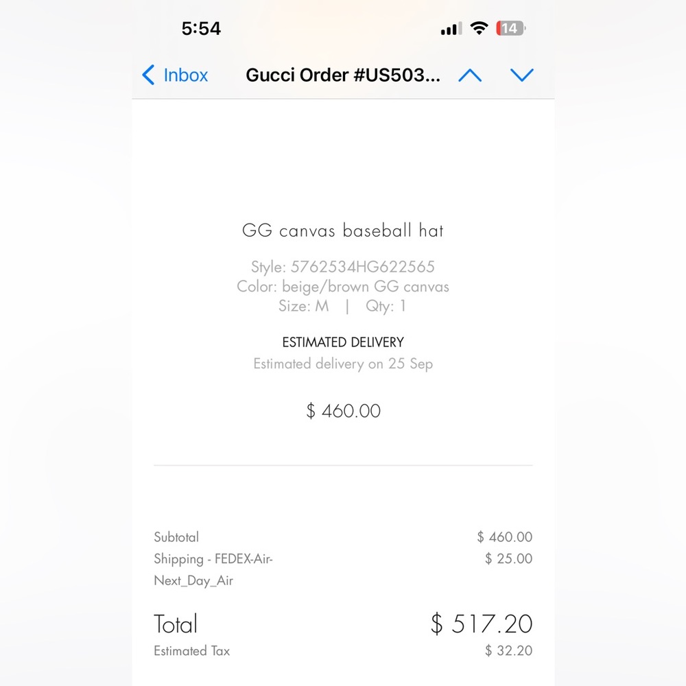 GUCCI GG Canvas Baseball Hat - Picture 3 of 8